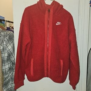 NIKE - Big Kids 2pc Sweatsuit - Red Winterized - Size XL